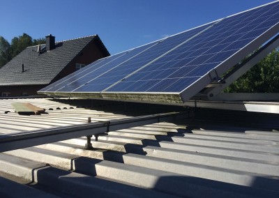 verschmutze Solaranlage